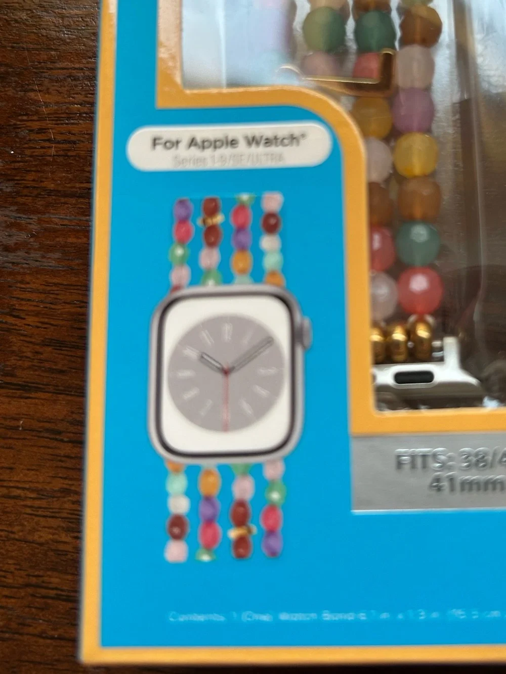 PrimeConnect LOVE Colorful Beaded Apple Watch Band Series 1-9/SE/Ultra 38/40/41